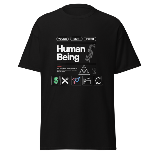 HUMAN BEING TEE - BLACK